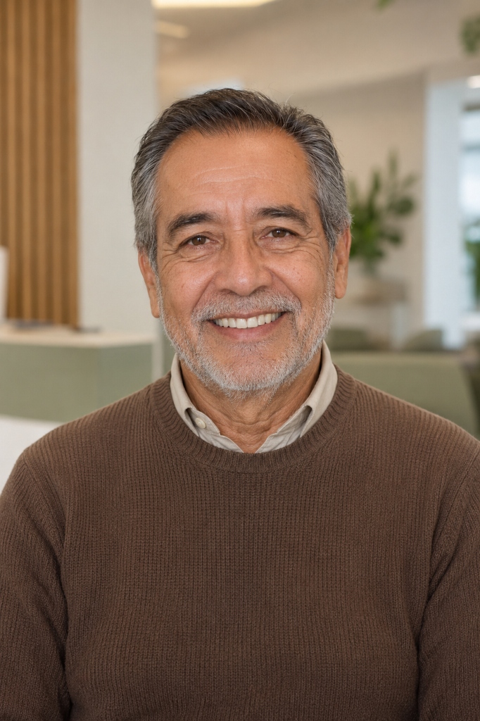 Paciente adulto sonriendo - Prótesis Fija